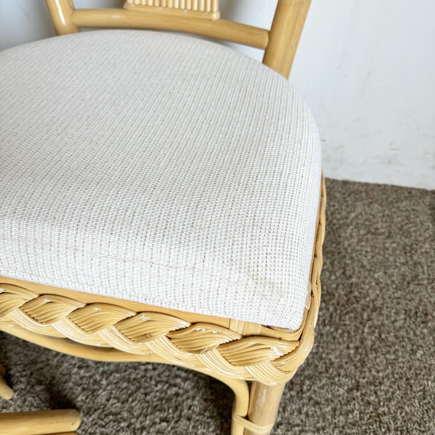 Rattan Set da pranzo Boho Chic in vimini e rattan - 5 pezzi in vendita