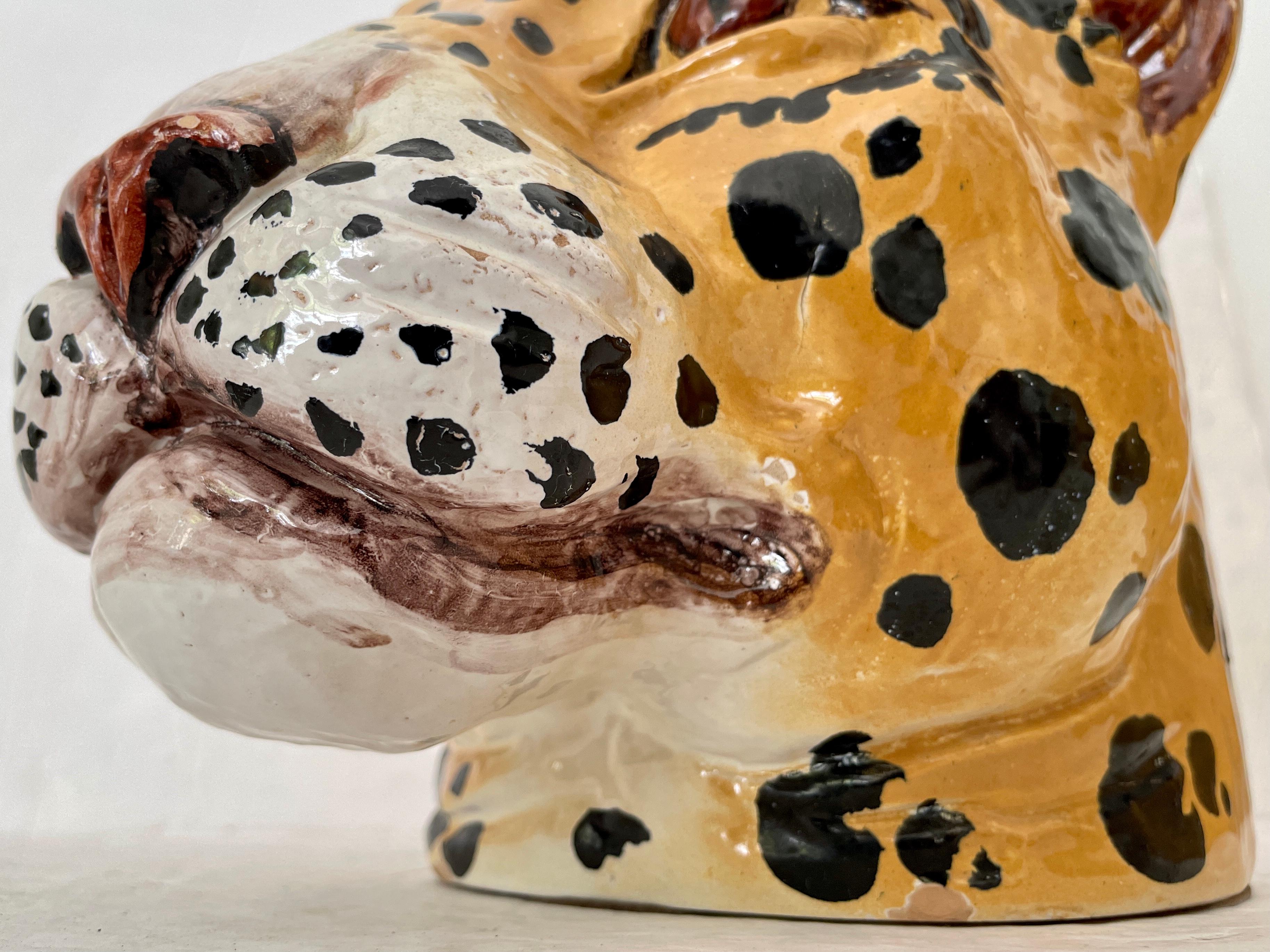 Boho Chic Ceramic Cheetah Cachepot 5