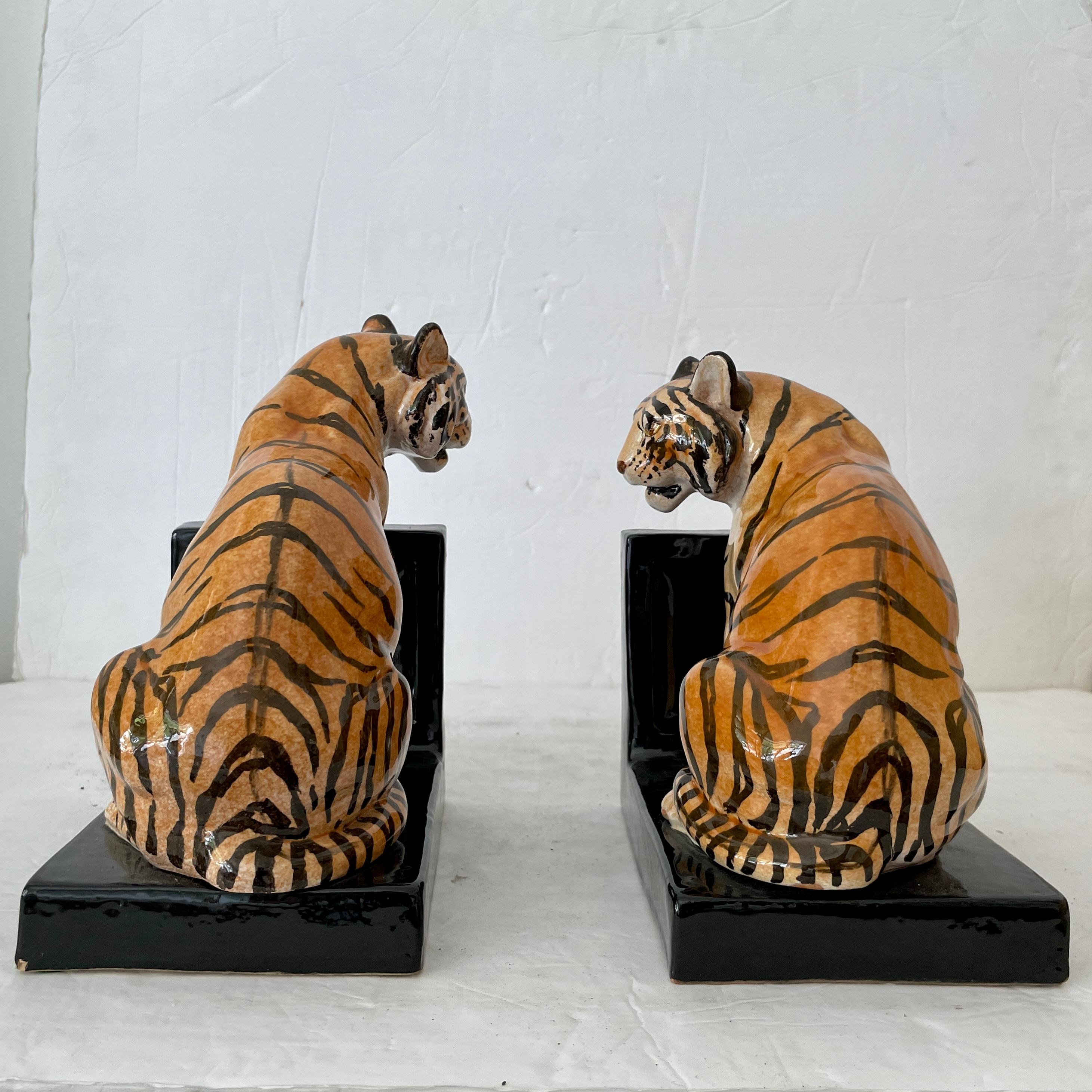 tiger book ends