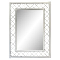 Used Boho Chic Ficks Reed Lattice Frame Mirror