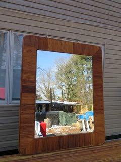 Boho Chic Pencil Reed Wall Mirror Mid-Century Modern