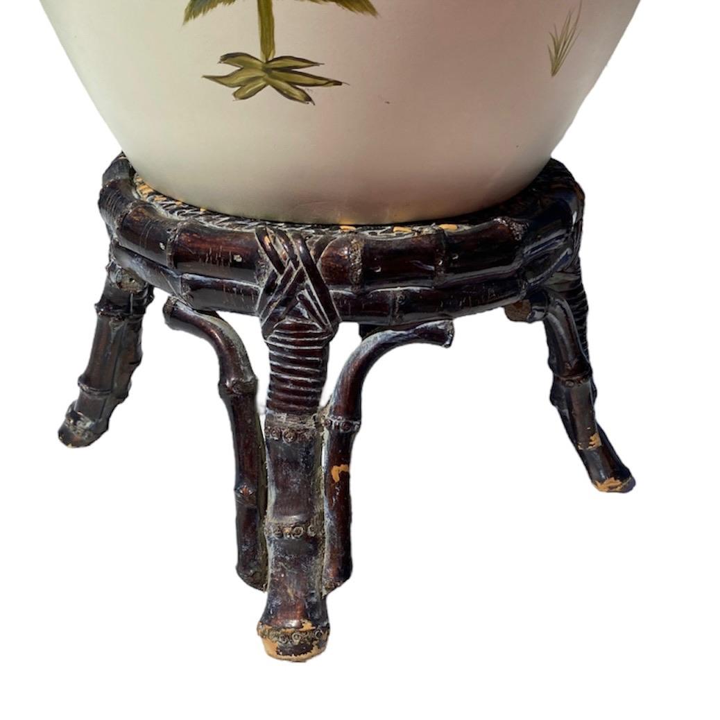 Bohemian Boho Chic Hand Painted Tropical Table Lamps