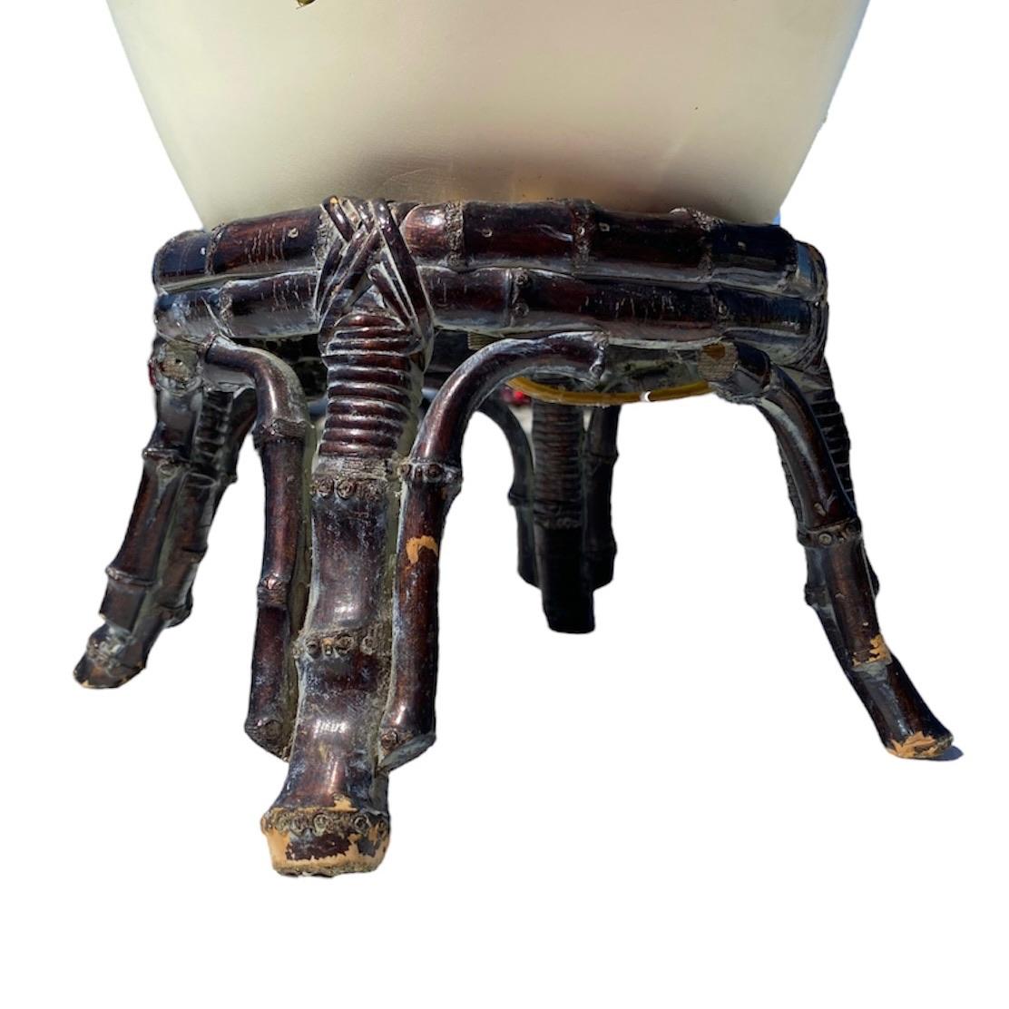 Unknown Boho Chic Hand Painted Tropical Table Lamps