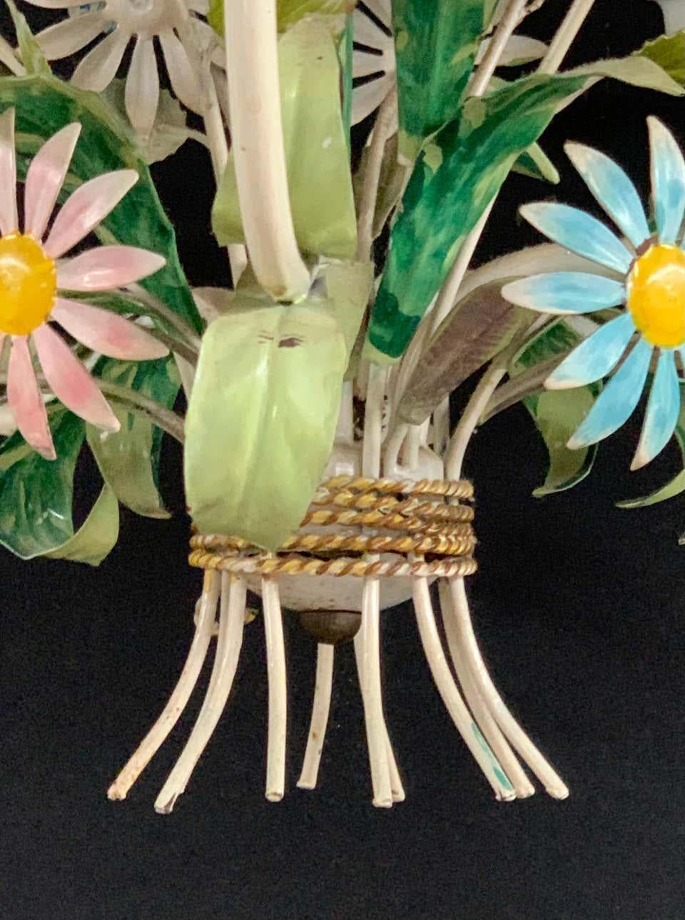 floral metal chandelier