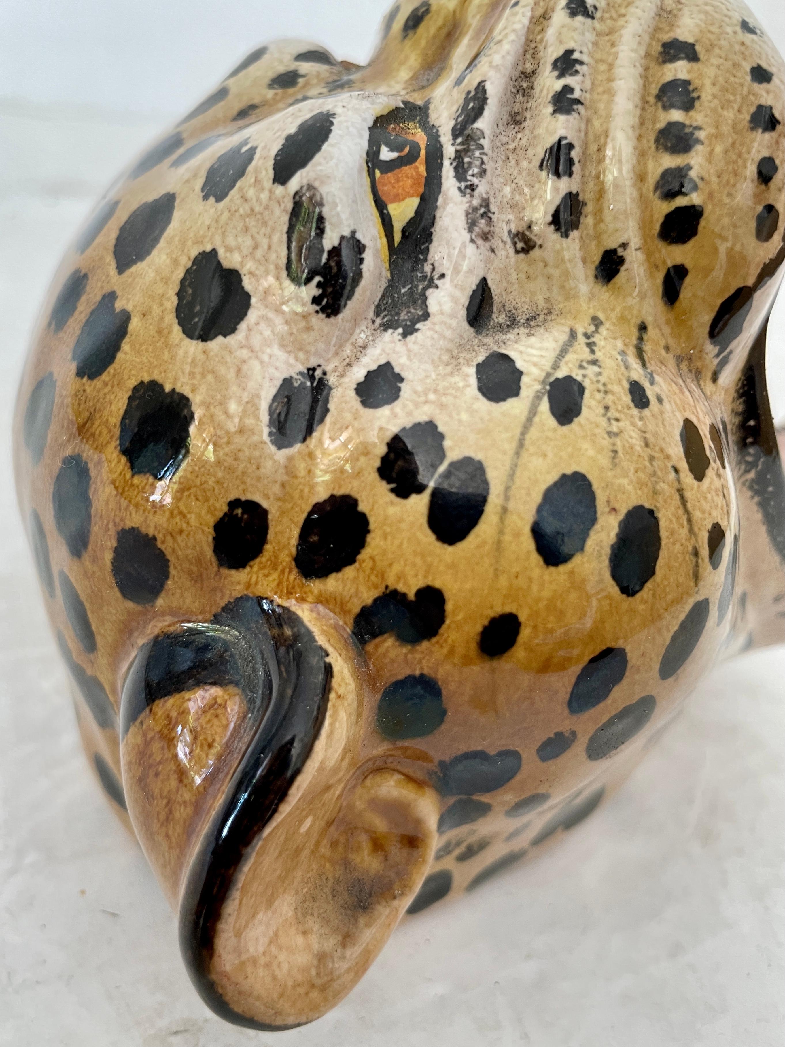 Boho Chic Leopard Ceramic Bowl 2