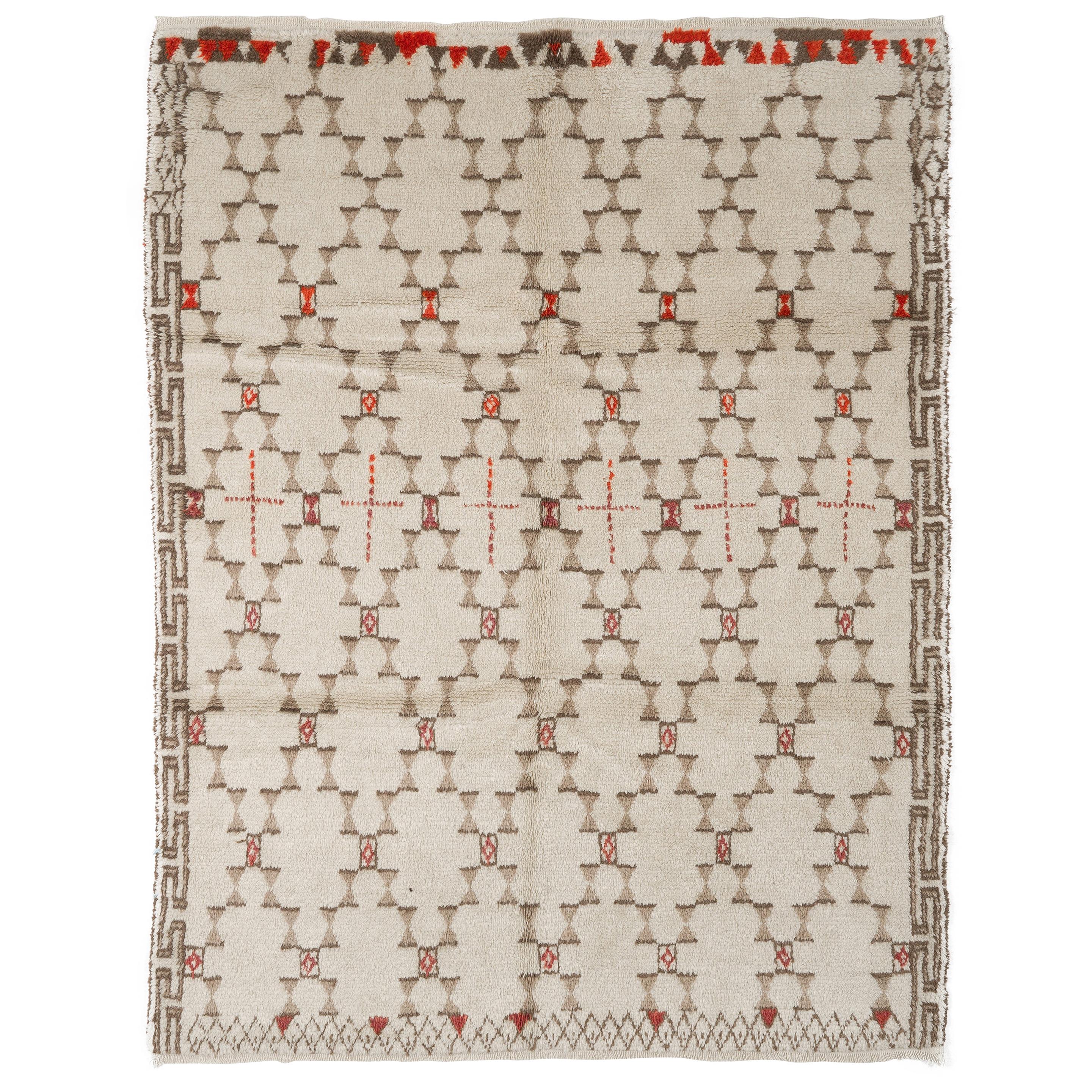 8x10 Ft Neuer marokkanischer Teppich, 100 % naturbelassener, ungefärbter WOOL. USTOM OPTIONS Erhältlich