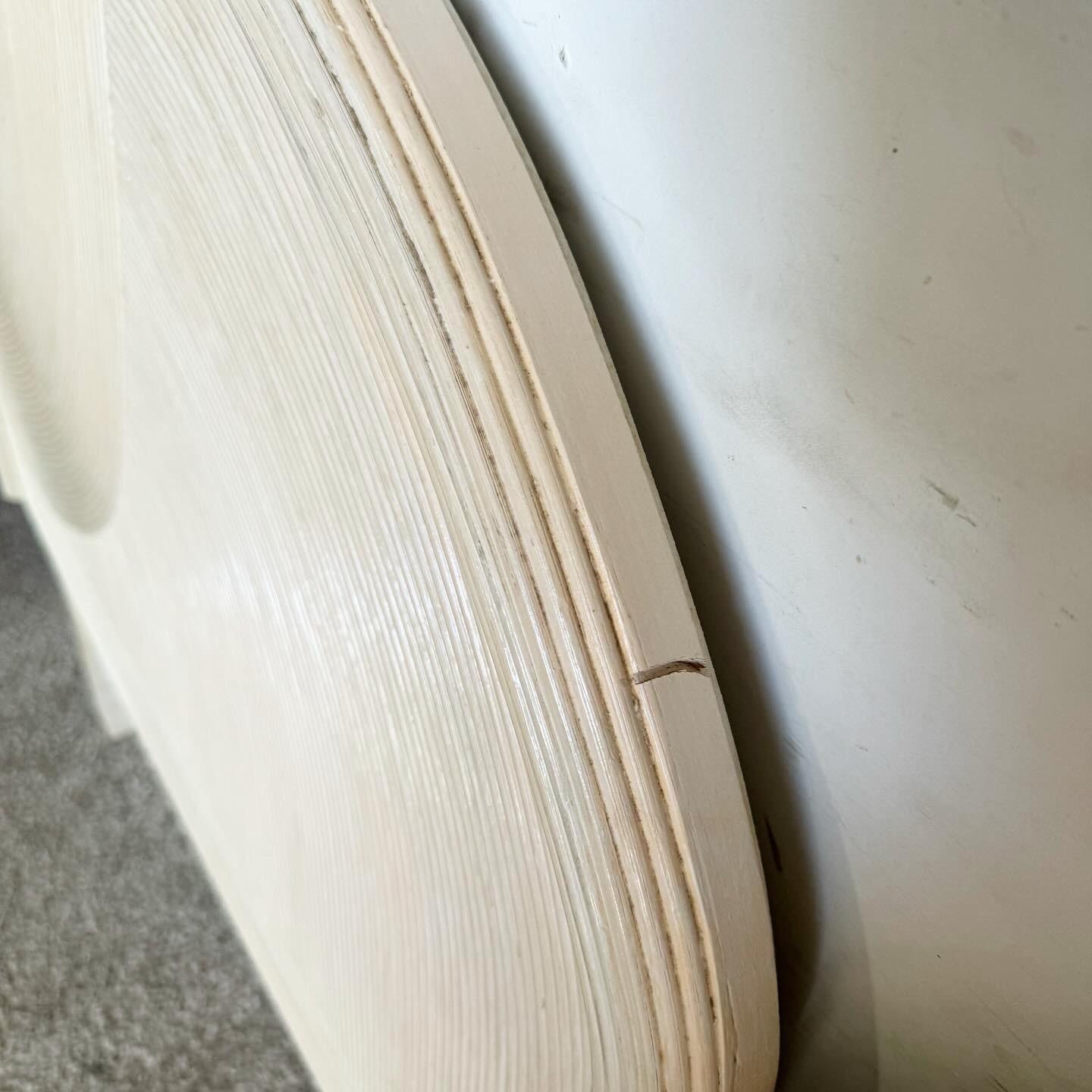 Boho Chic Pencil Reed Henry Link Twin Size Headboard by Lexington In Good Condition In Delray Beach, FL
