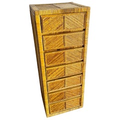 Boho Chic Bleistift Schilf Highboy/Lingerie Schrank Gabriella Crespi Stil