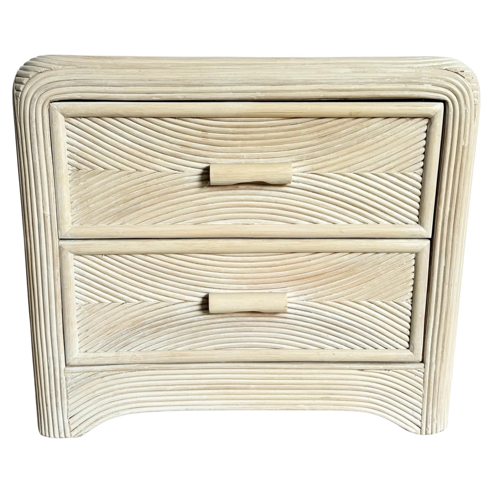 Boho Chic Pencil Reed Nightstand