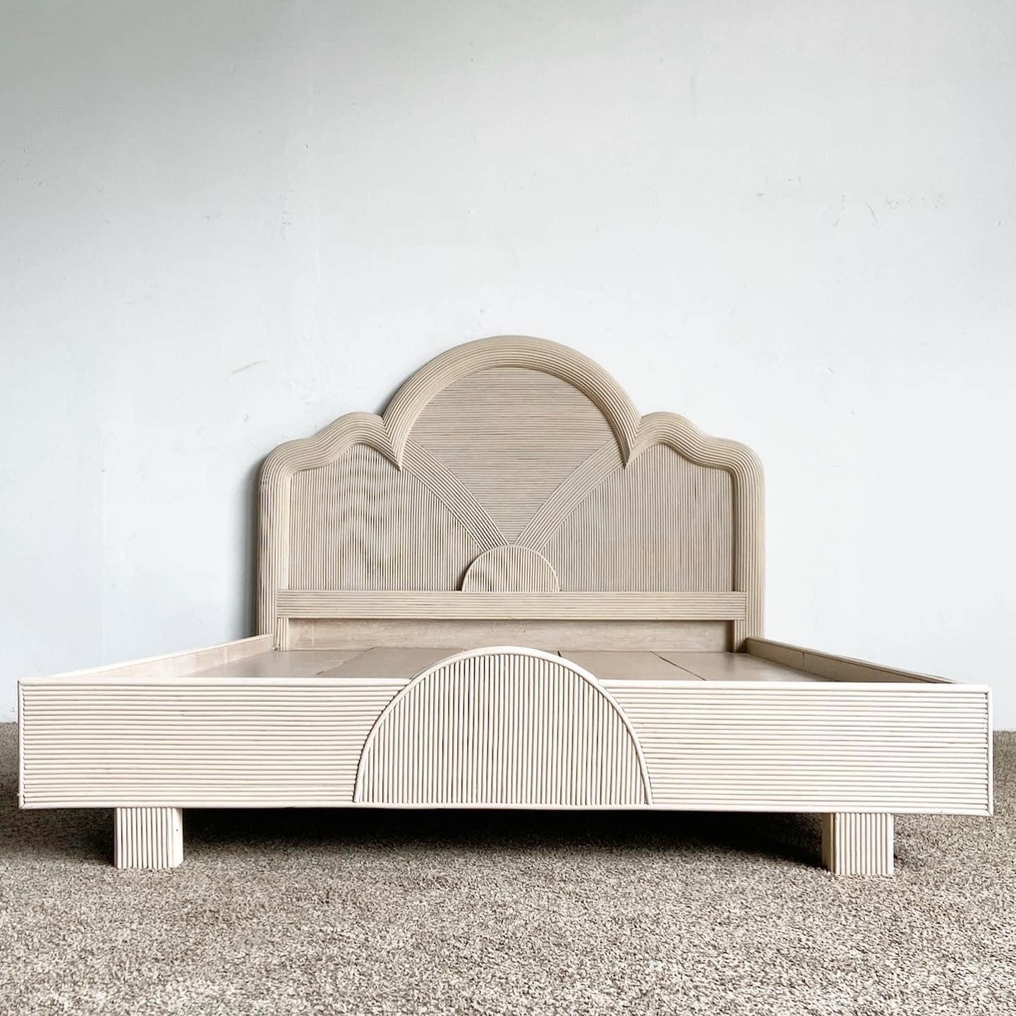 Boho Chic Pencil Reed Queen Bed Set 5