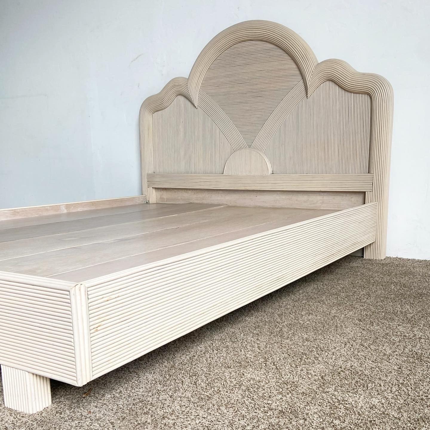 Boho Chic Pencil Reed Queen Bed Set 3
