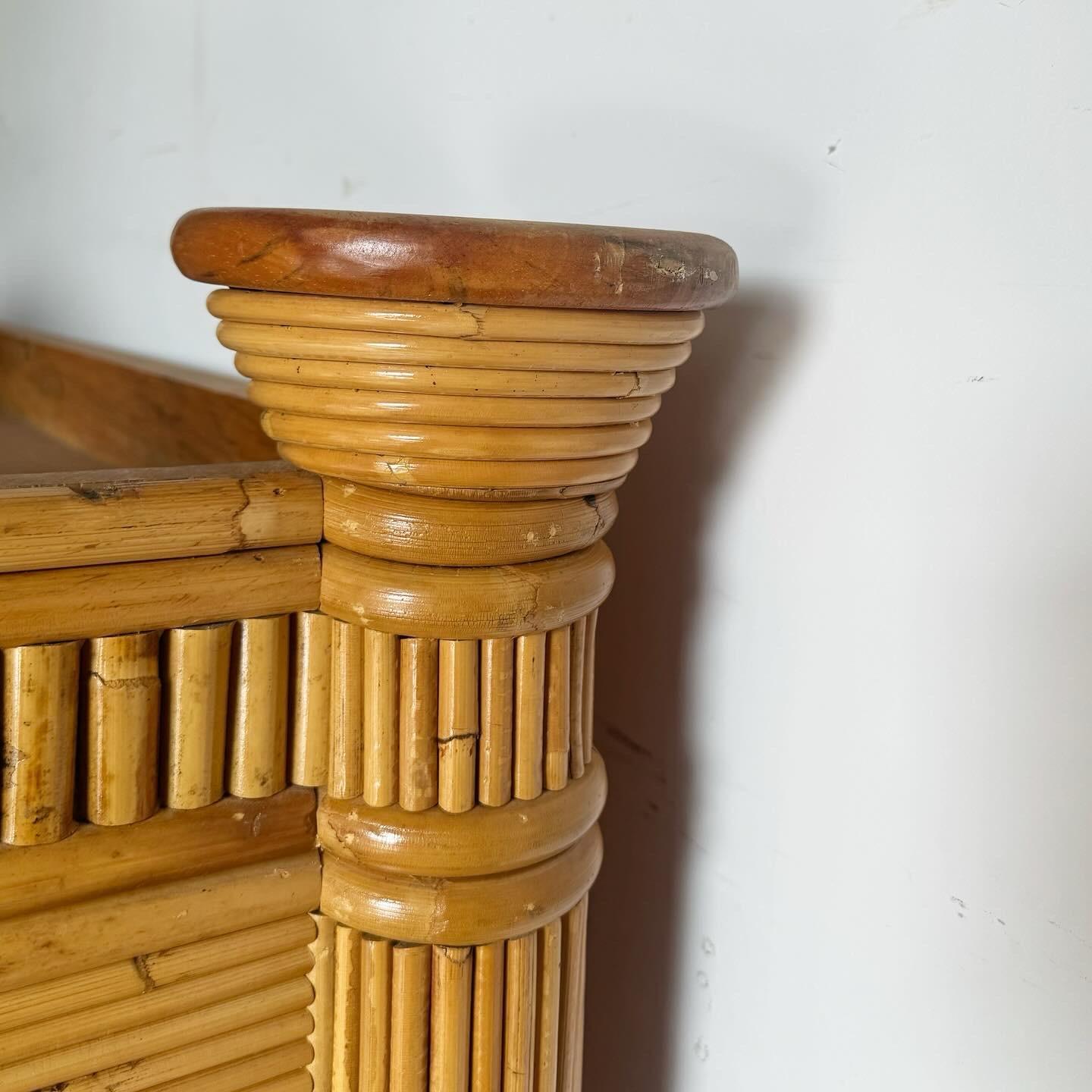 Armoire in rattan Boho Chic Pencil Reed in vendita 3