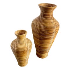 Vases en forme de crayon Boho Chic - Lot de 2