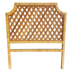 Testiera gemella in rattan e canna di Boho Chic