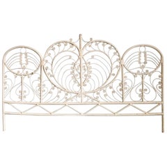 Boho Chic Rattan Rapped Heart King Headboard