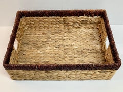 Boho Chic Rattan Tray With Handles