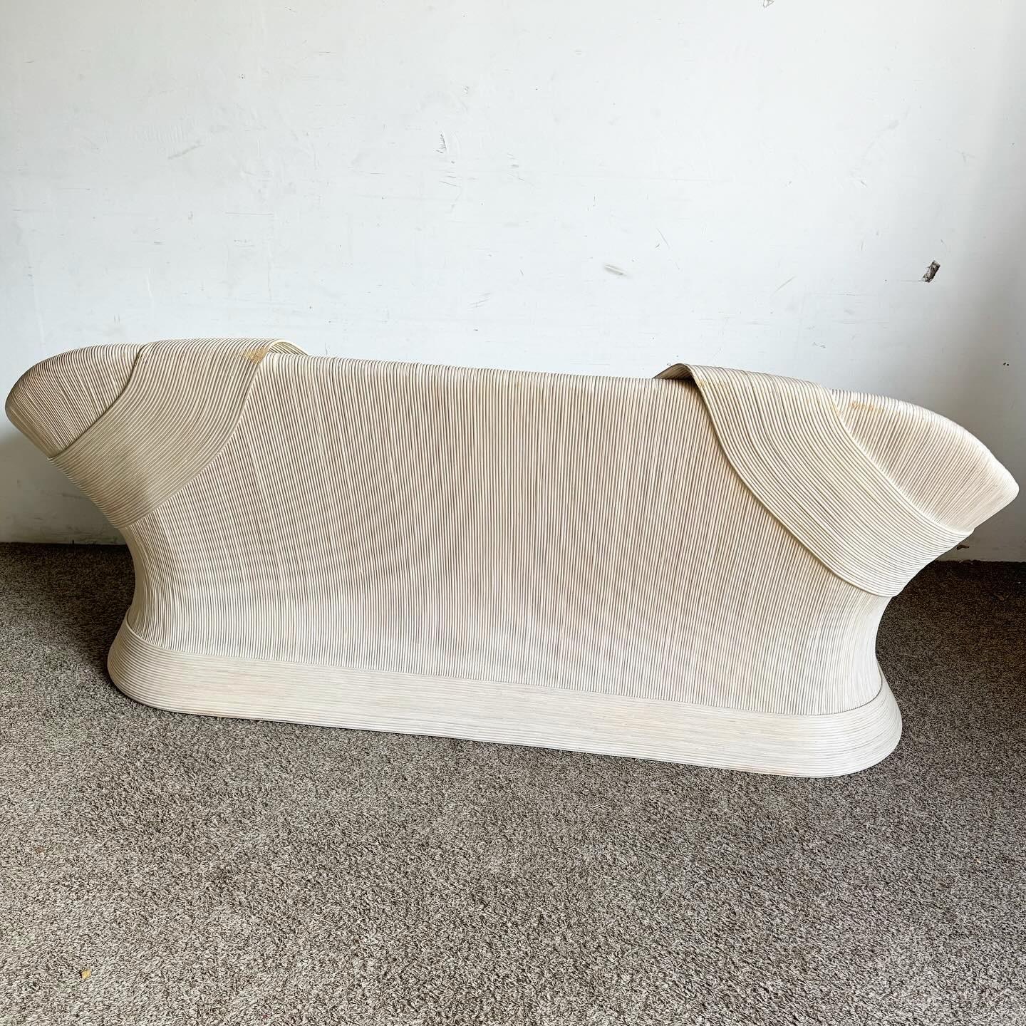 Boho Chic Ribbon Pencil Reed Sofa 5