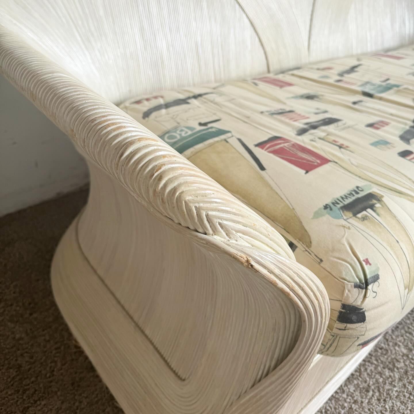 Boho Chic Ribbon Pencil Reed Sofa 2