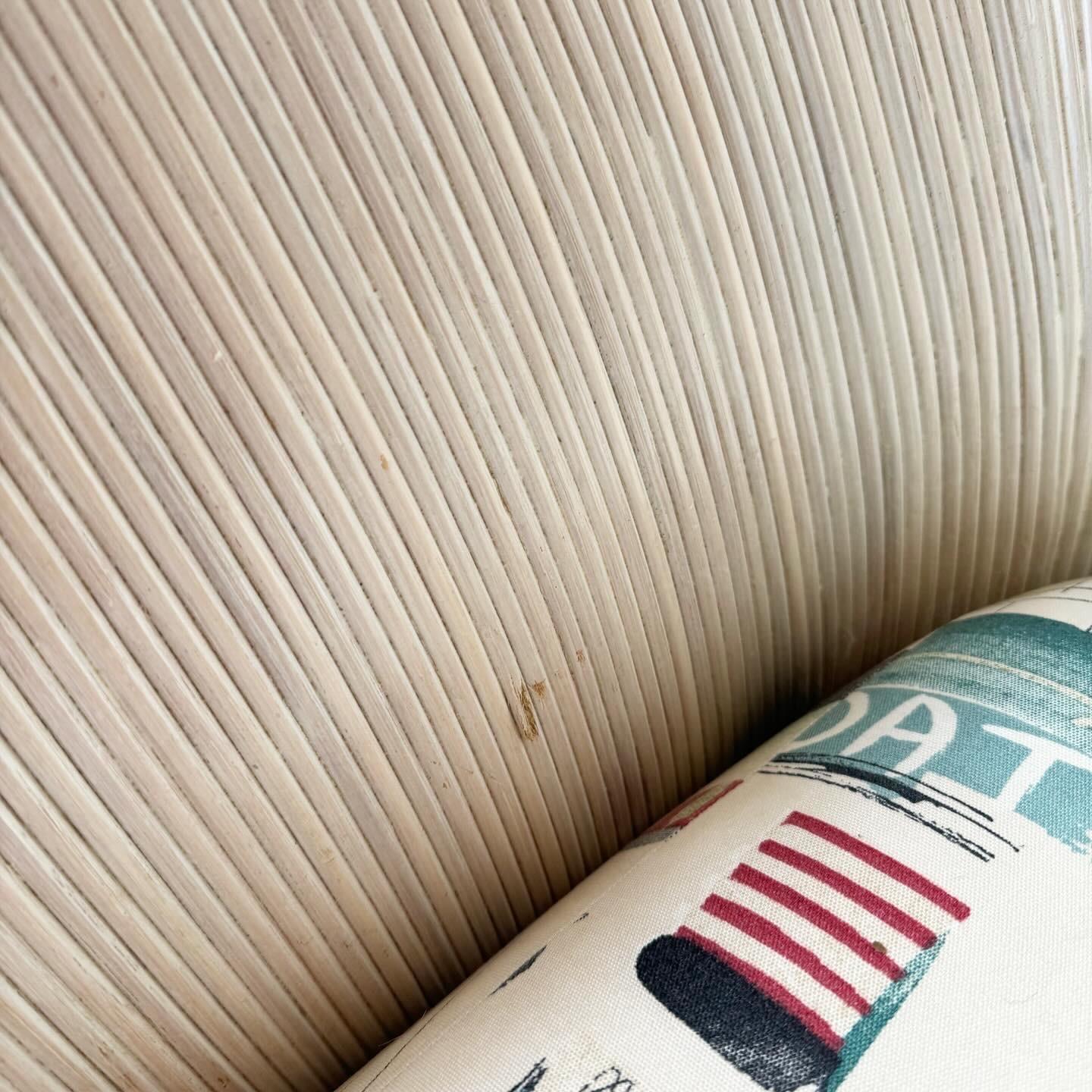 Boho Chic Ribbon Pencil Reed Sofa 3