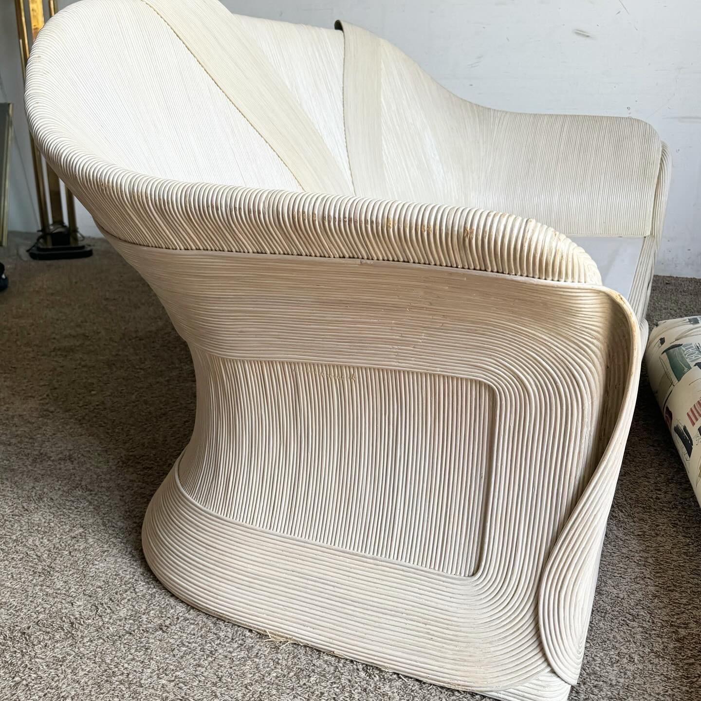 Boho Chic Ribbon Pencil Reed Sofa 4