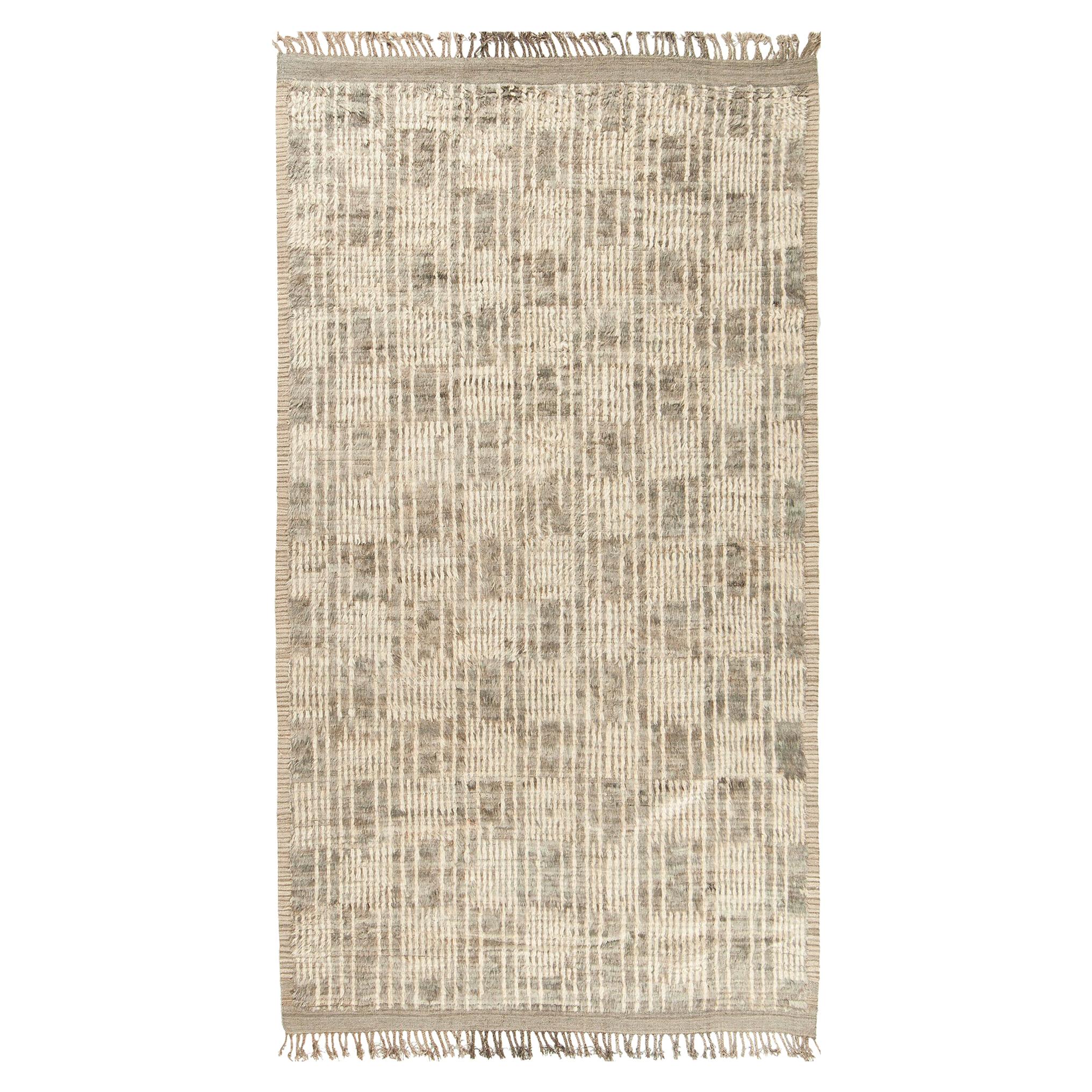 Nazmiyal Collection Modern Boho Chic Rug. Size: 6 ft 6 in x 11 ft 9 in