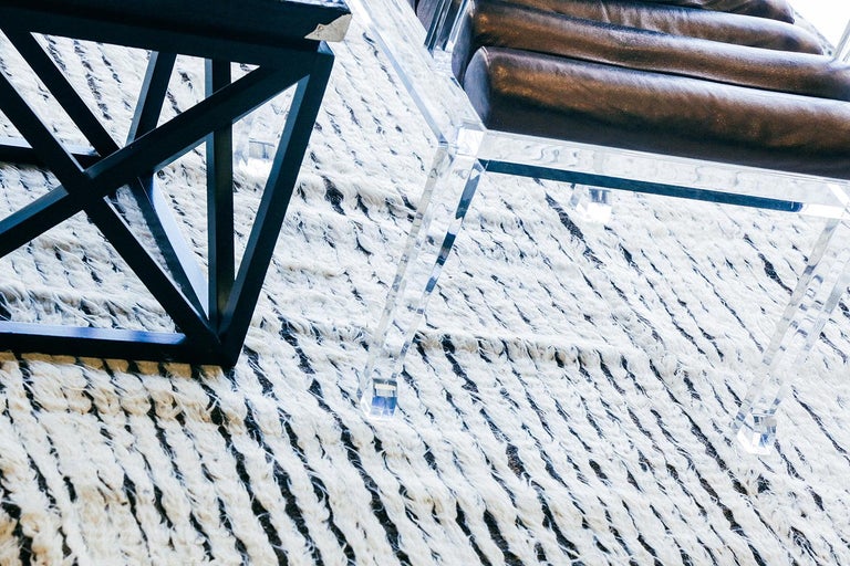 Modern and Trendy Boho Chic Rug from Central Asia. Size: 8 ft 7 in x 10 ...
