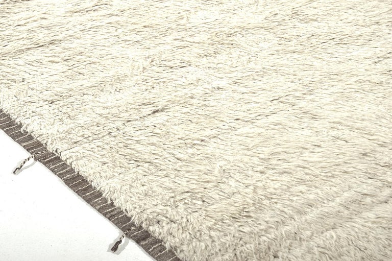 Modern and Trendy Boho Chic Rug from Central Asia. Size: 9 ft 7 in x 11 ...
