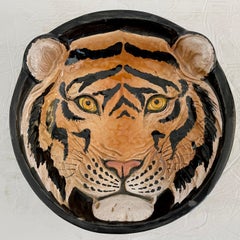 Boho Chic Tiger Ceramic Serving Bowl