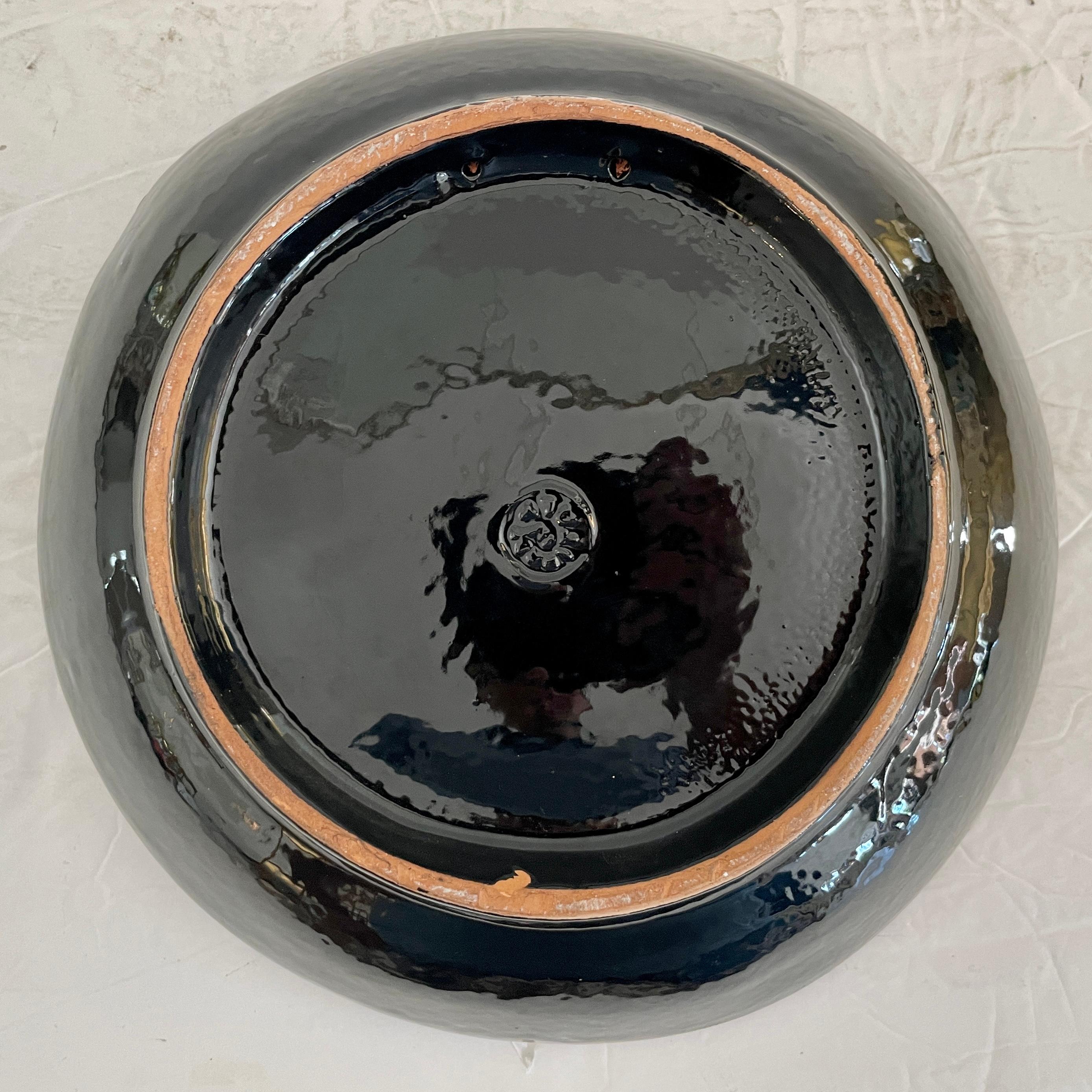 Boho Chic Tiger Ceramic Serving Bowl 3