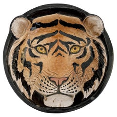 Boho Chic Tiger Ceramic Serving Bowl
