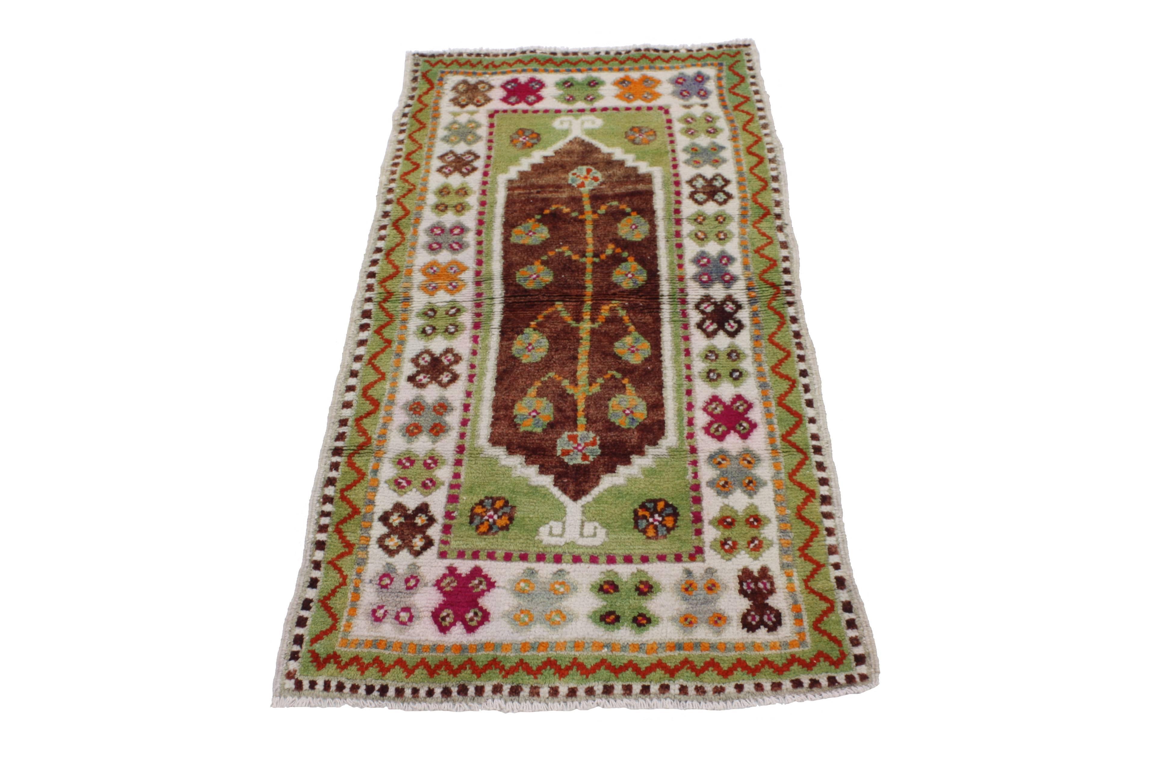 20th Century 1970's Colorful Turkish Oushak For Sale