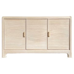 Boho Chic Wavy Pencil Reed Credenza by American Drew