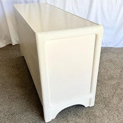 Boho Chic Wavy Pencil Reed Credenza