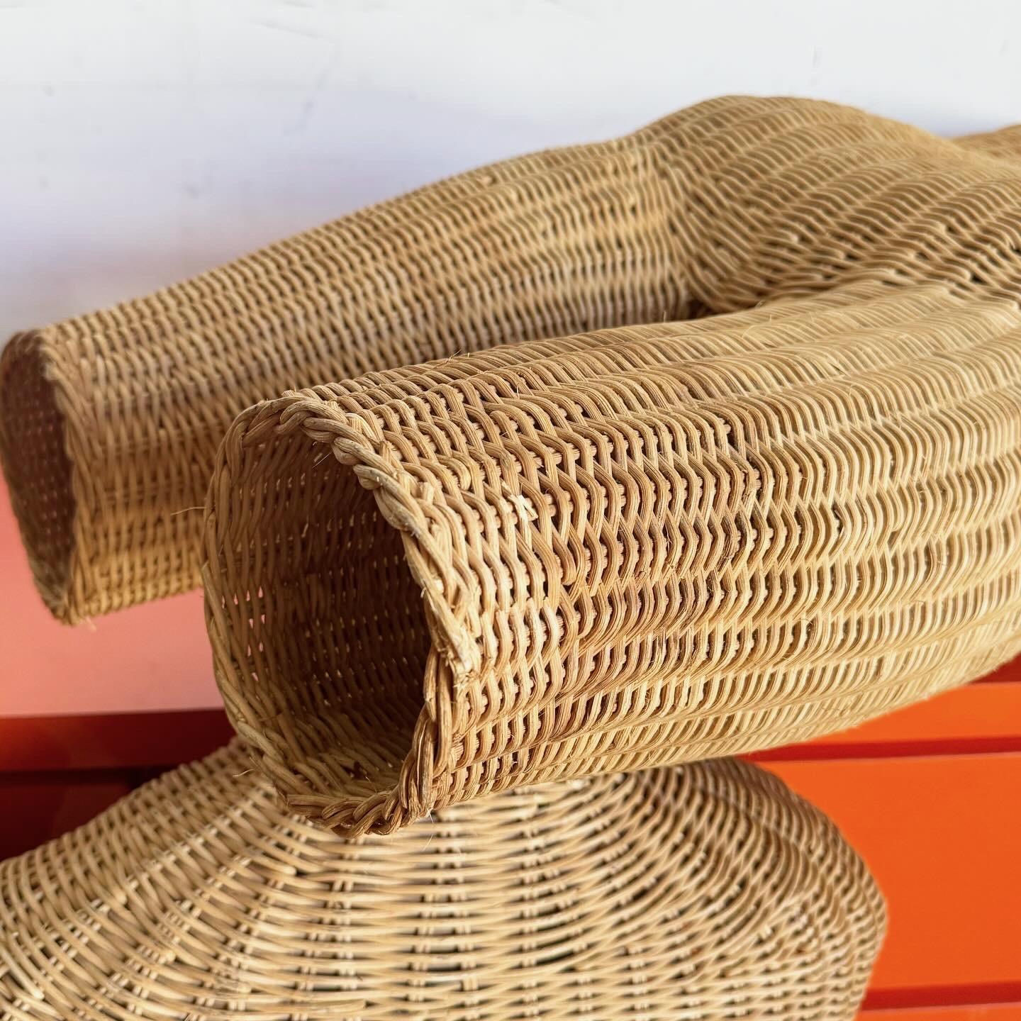 Boho Chic Wicker Male Mannequin Sculptures - Set of 3 1