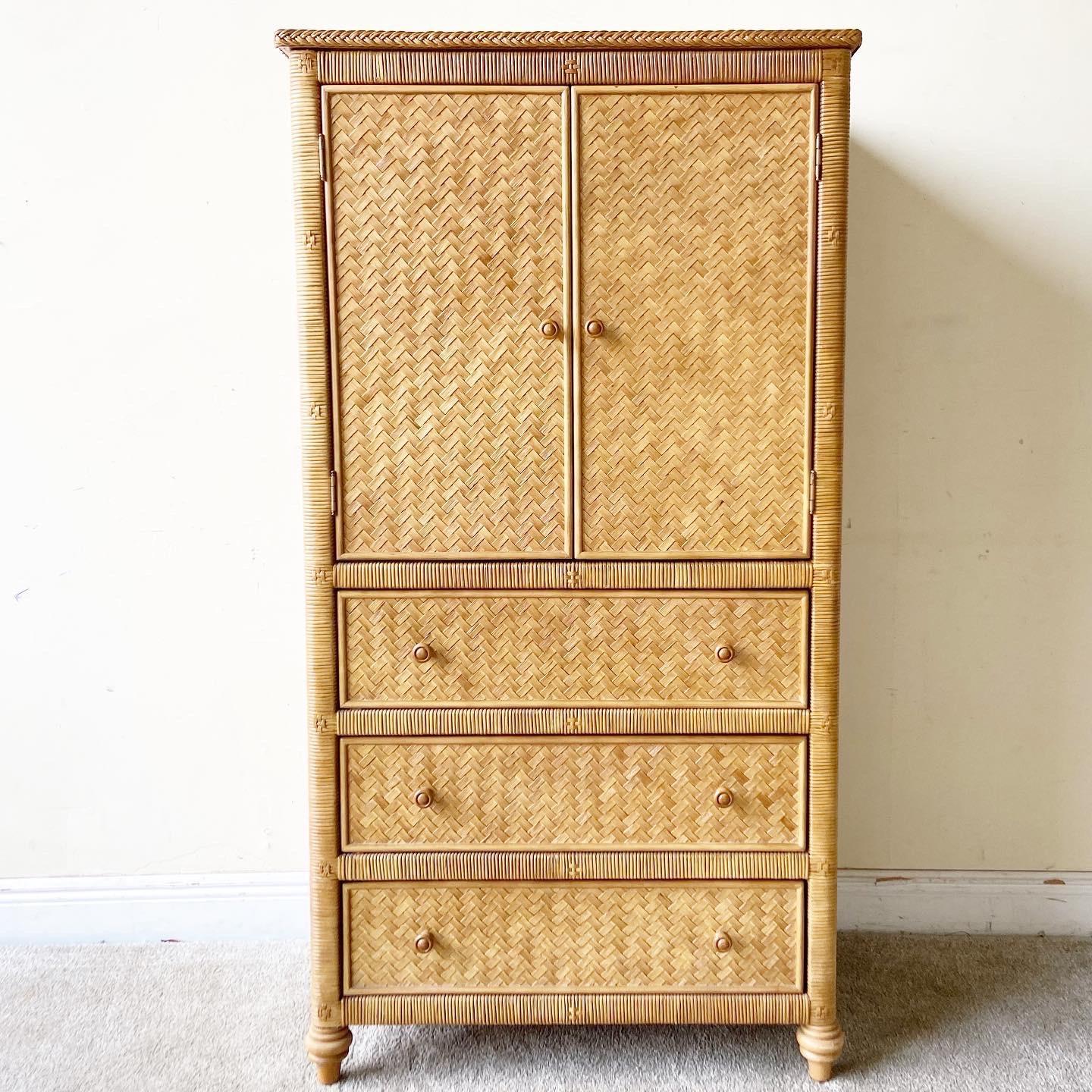 pier one wicker armoire