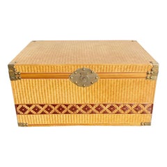 Boho Chic Wicker Trunk/Storage Chest