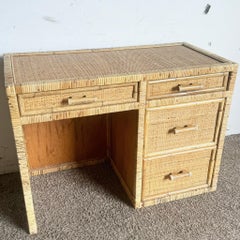 Boho Chic Wicker Wicker Writing Desk
