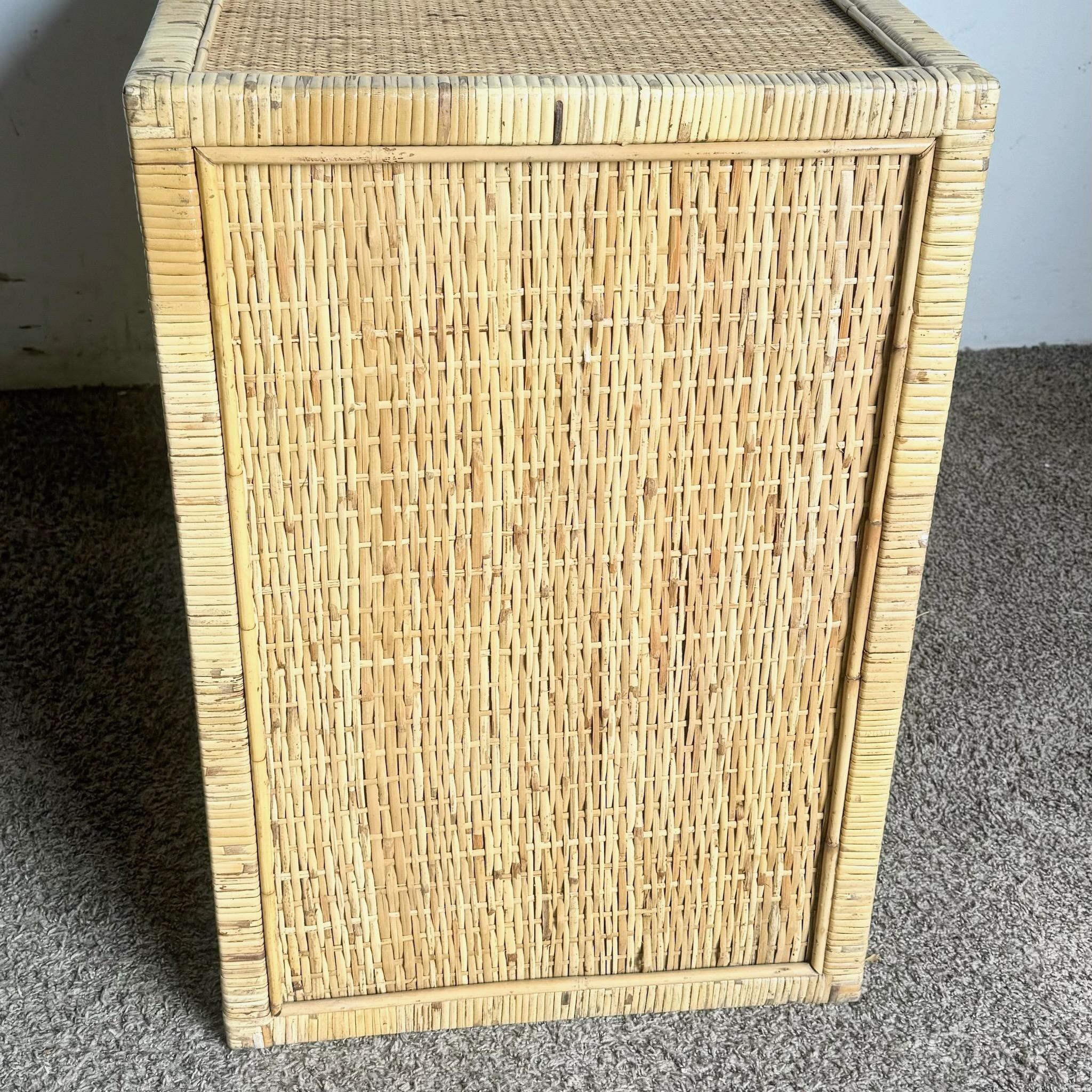 Boho Chic Wicker Wicker Writing Desk 4