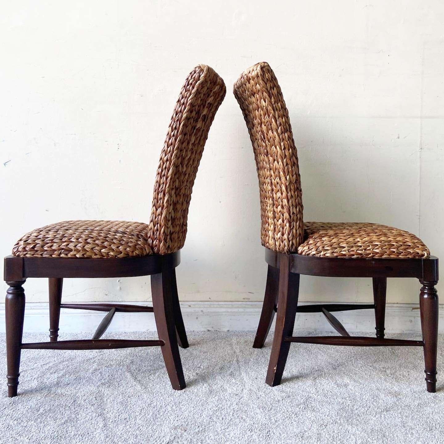 seagrass dining chairs