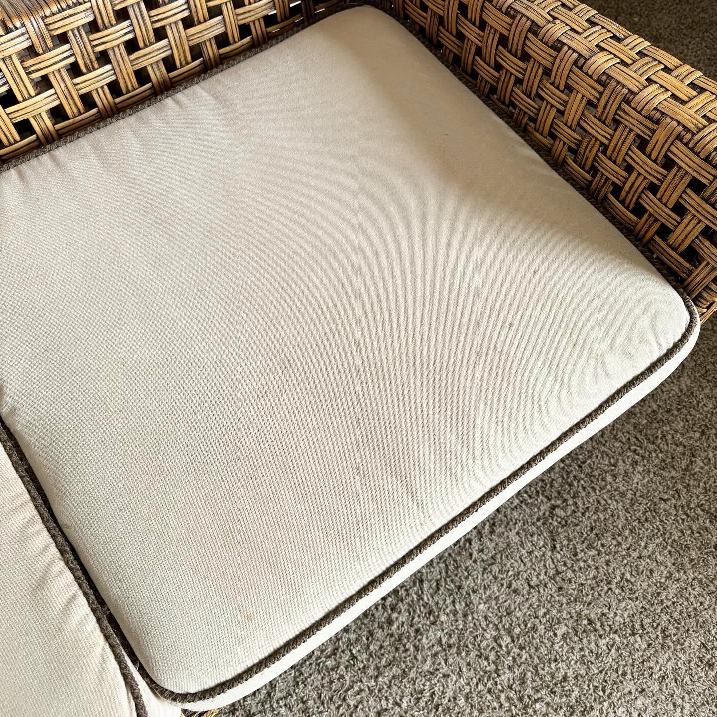 Divano in vimini intrecciato Boho Chic In condizioni buone in vendita a Delray Beach, FL