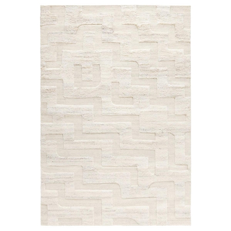 Boho, Cream Mix, Handknotted Rug in Scandinavian Design