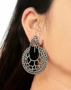 Boho Mode Pave Diamant 925 Silber feiner Schmuck mit Pavé-Diamant