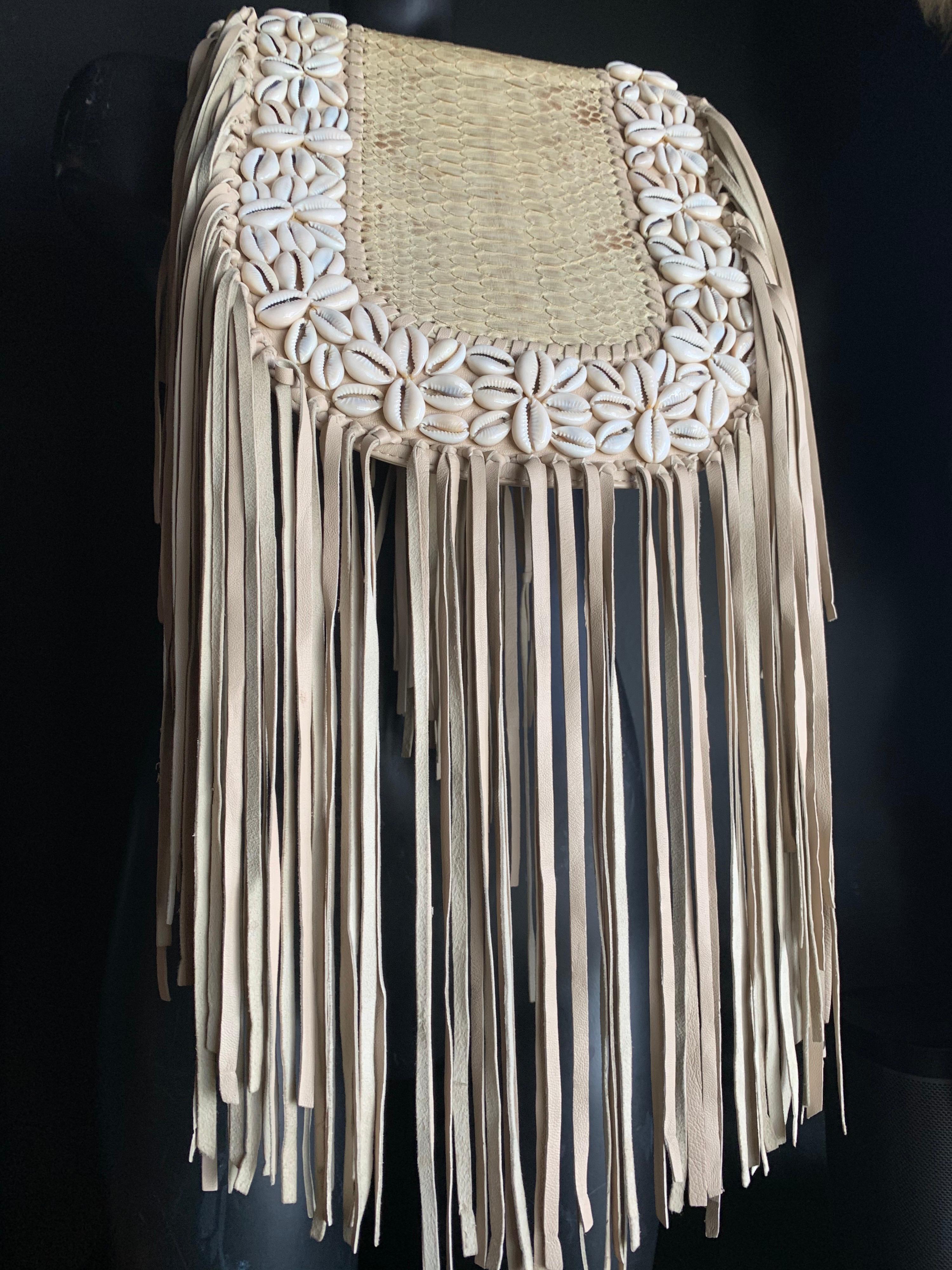 cowrie shell bag