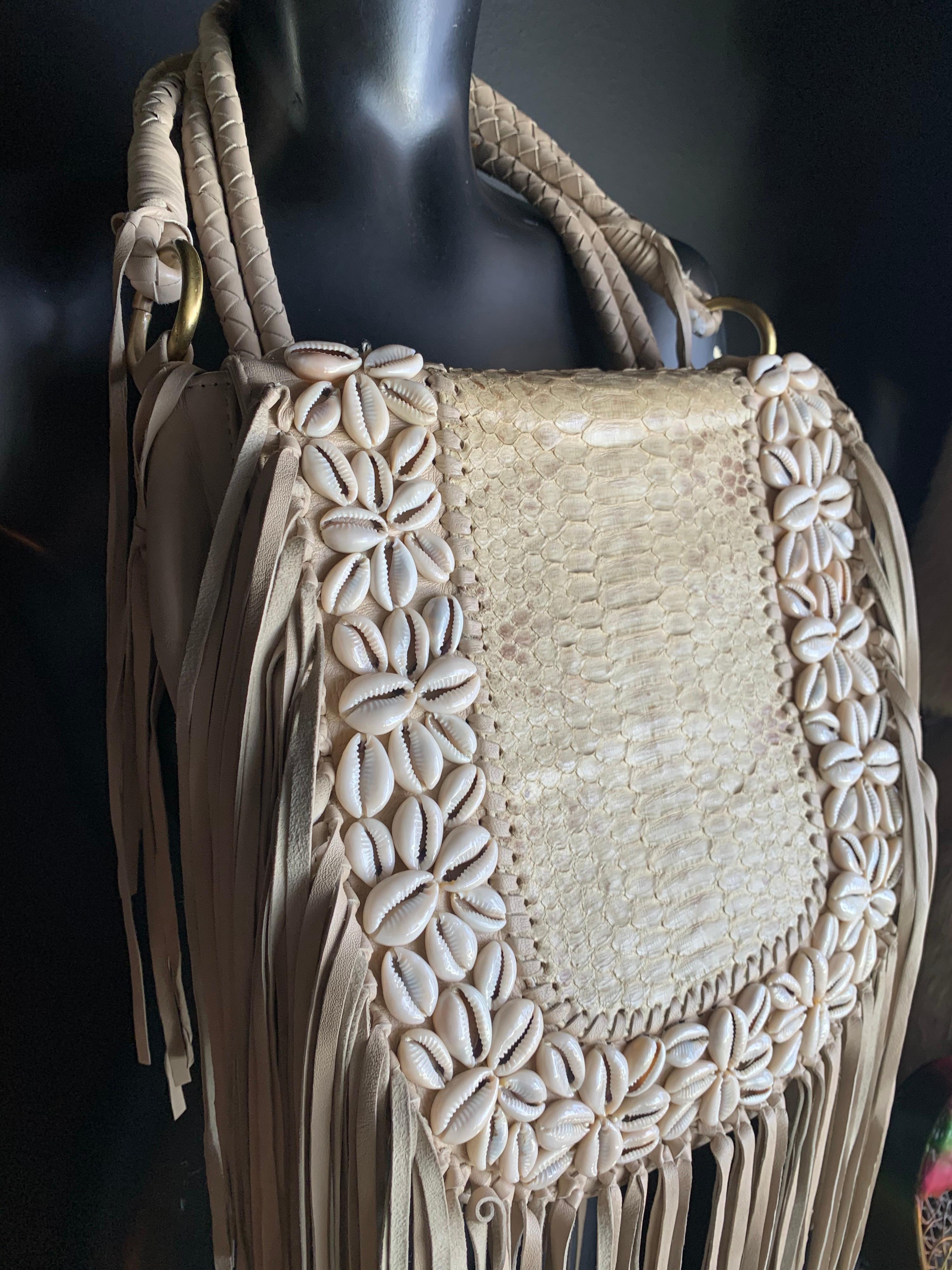 cowrie shell purse