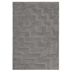 Boho, Gray Mix, Handknotted Rug in Scandinavian Design