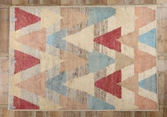 Boho-Mid Mod Chevron Haven Moroccan Rug, Bohemian Meets Midcentury Modern