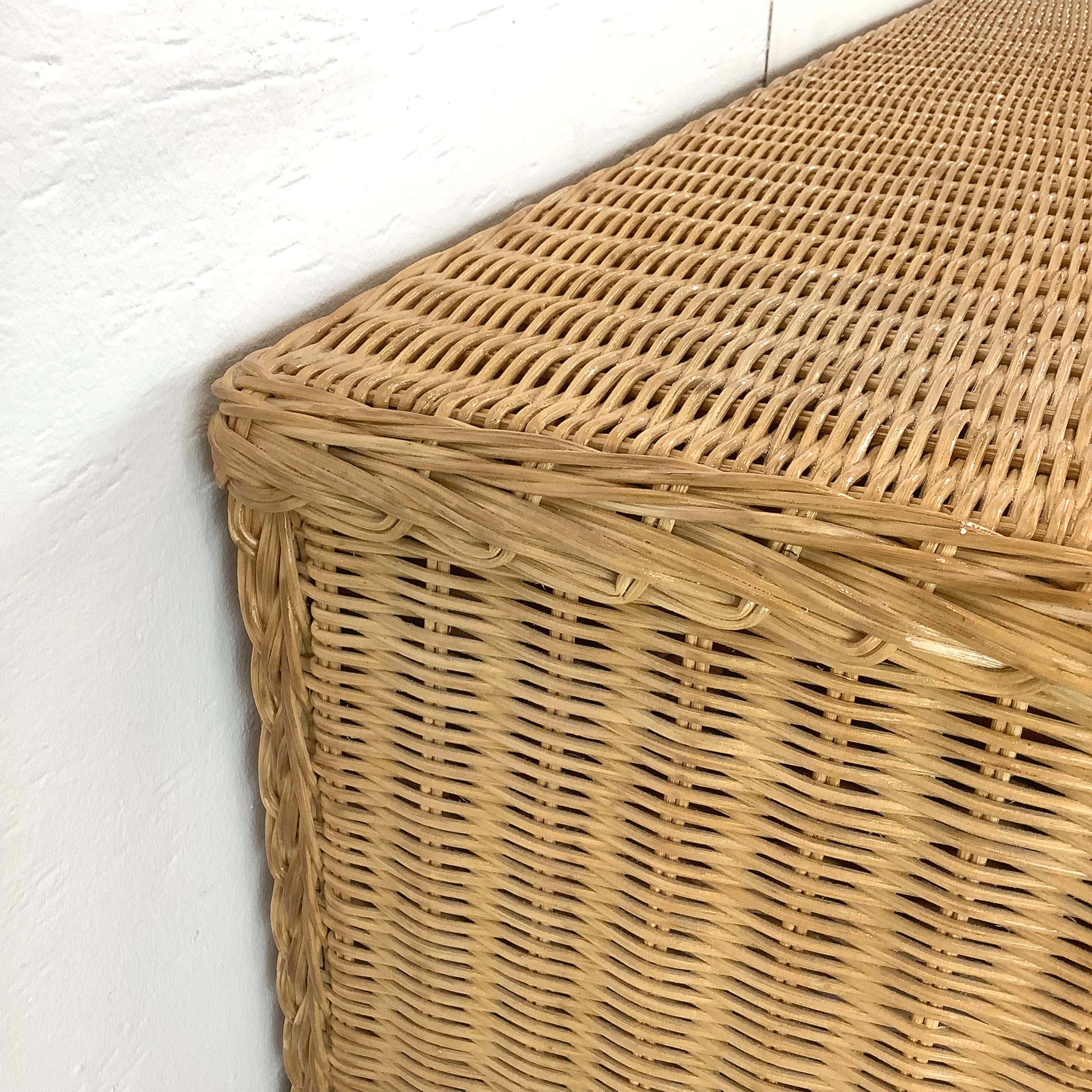 Boho Modern Wicker Writing Desk 1
