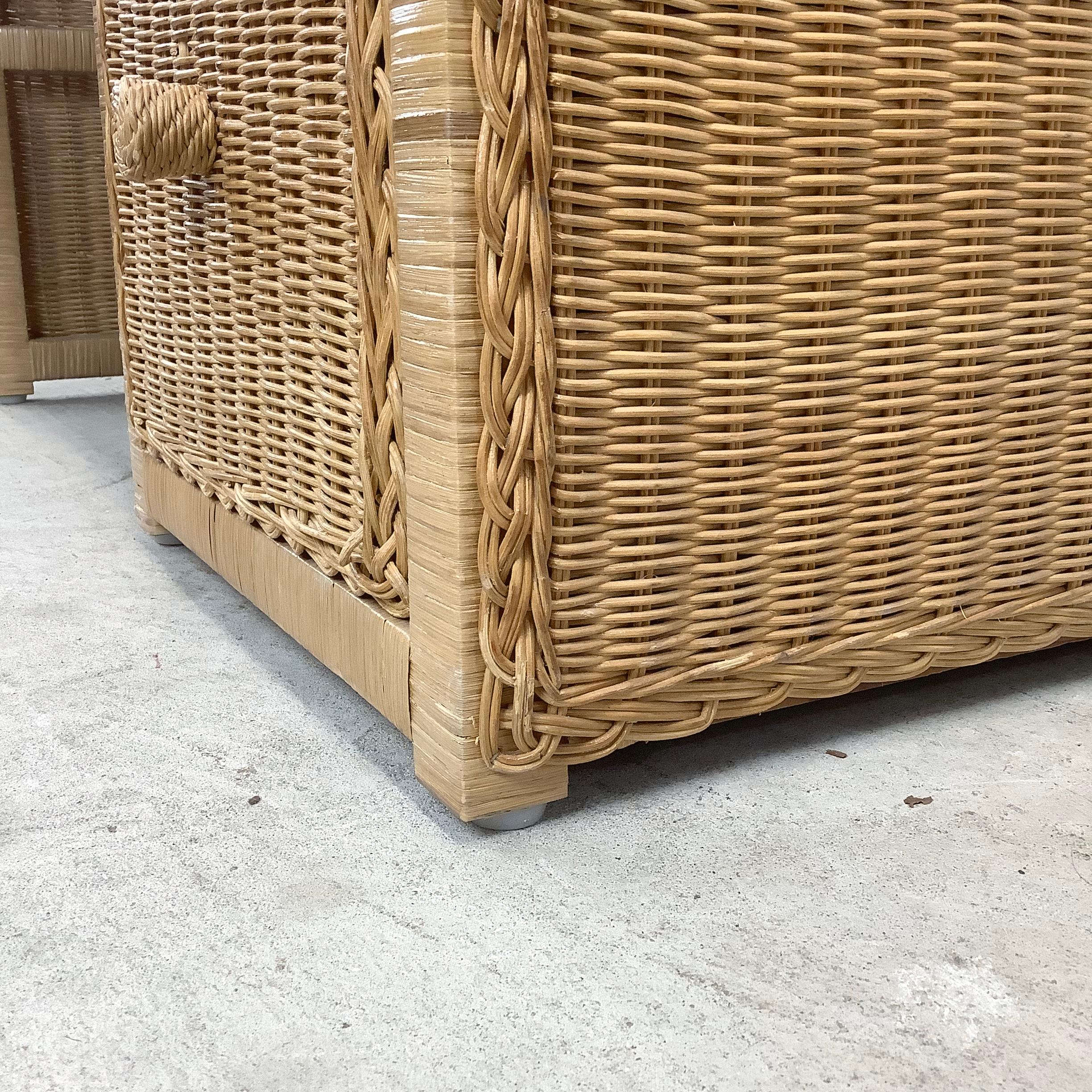 Boho Modern Wicker Writing Desk 2