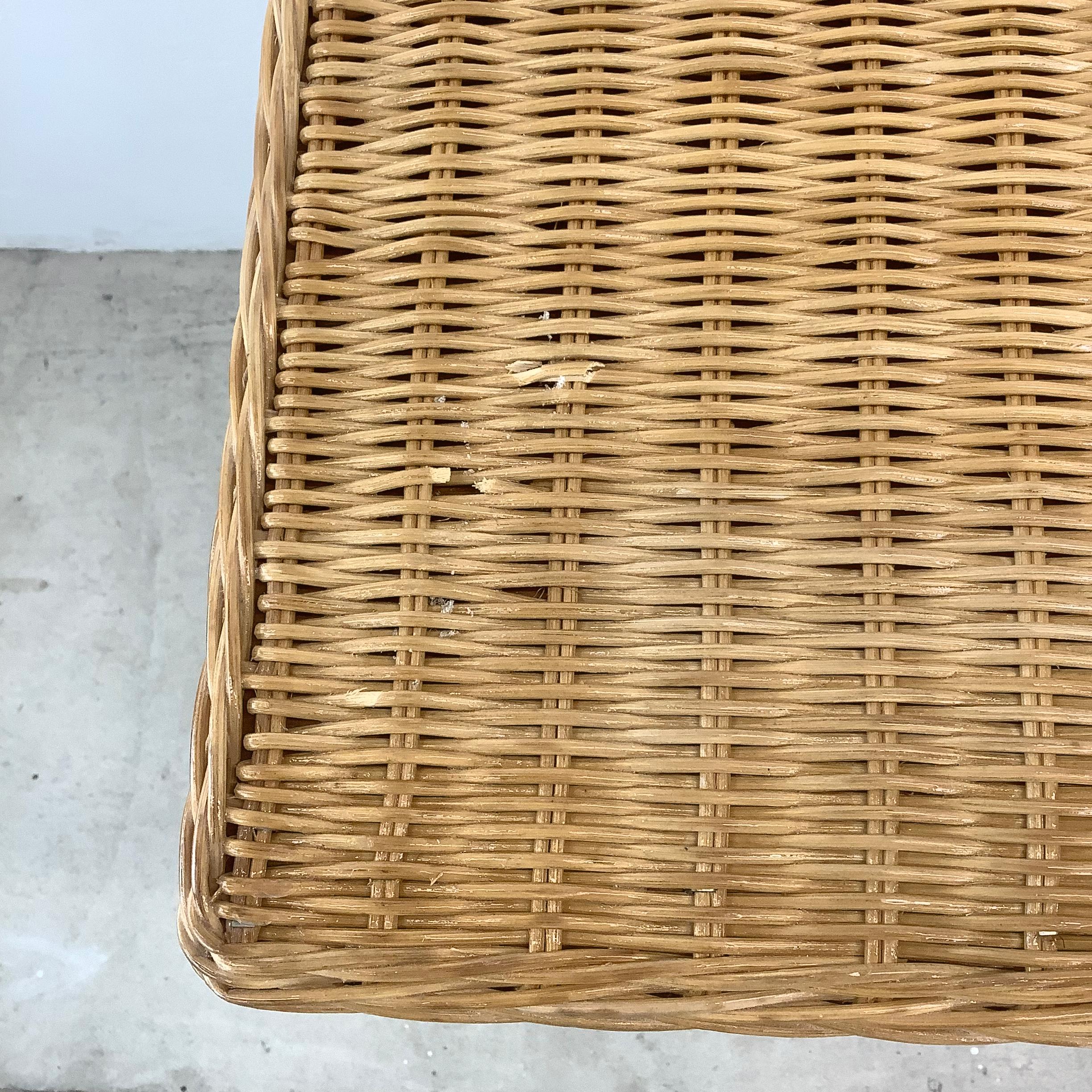 Boho Modern Wicker Writing Desk 10