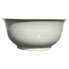 Boho Monumental Glazed Ceramic Centerpiece Bowl